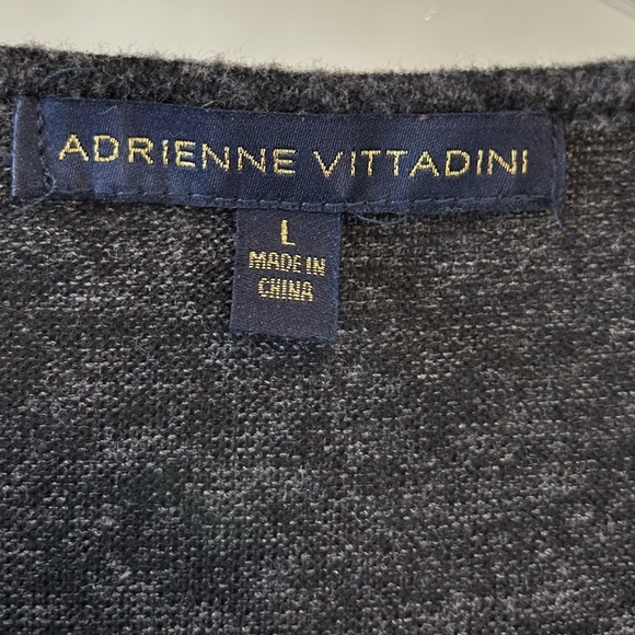 2 Grey Adrienne Vittadini tops both sz L - Picture 3 of 9